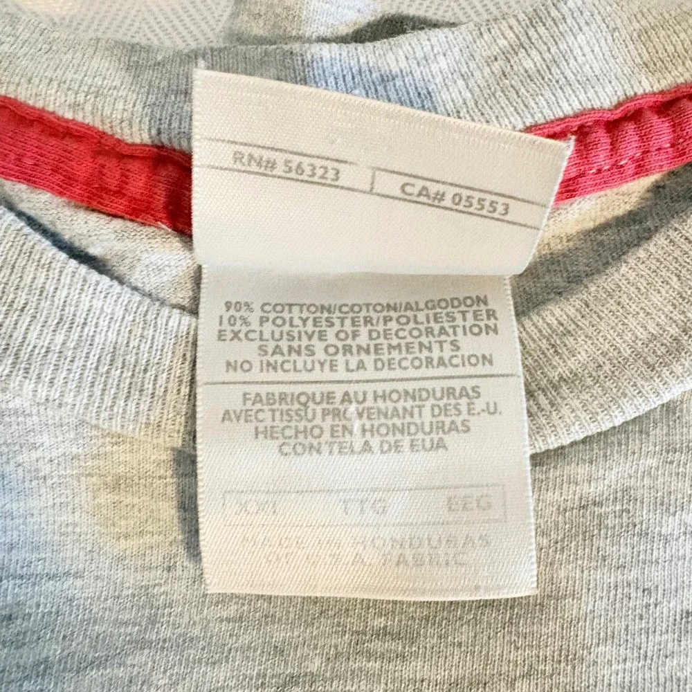 Nike Nike Y2K 90s Mens T Shirt Red Mini Swoosh Heather Gray Short Sleeve Tee XXL